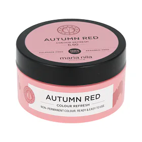 Maria Nila Colour Refresh odżywcza maska do włosów z pigmentami koloru Autumn Red 100 ml
