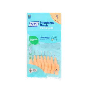 TePe Extra Soft szczoteczki międzyzębowe 1 pomarańczowe (0,45 mm) 8 szt