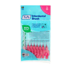TePe Original szczoteczki międzyzębowe 0 różowe (0,4 mm) 8 szt