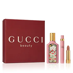 Gucci Flora Gorgeous Gardenia EDP 50 ml + rtěnka 208 They Met in Argentina 1 g + EDP MINI 10 ml W