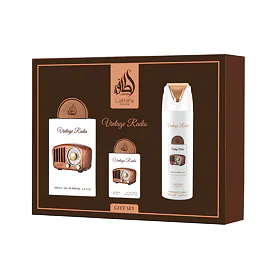 Lattafa Pride Vintage Radio EDP 100 ml + EDP 20 ml + spray do ciała 200 ml U