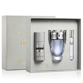 Rabanne Invictus EDT 100 ml + EDT MINI 10 ml + DEO w sprayu 150 ml M