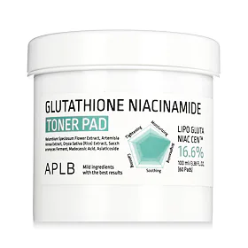 APLB Glutathione Niacinamide 16.6% Toner Pad 60 szt