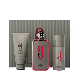 Afnan 9 pm Rebel EDP 100 ml + spray do ciała 150 ml + SG 150 ml U