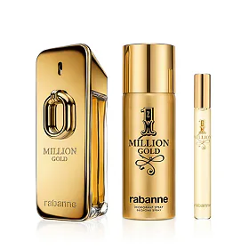 Rabanne Million Gold EDP Intense 100 ml + EDT MINI 1 Milion 10 ml + DEO w sprayu 150 ml M