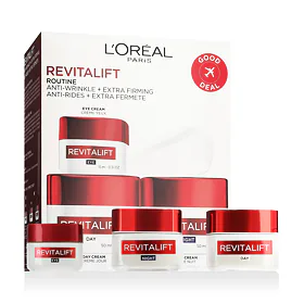 L'Oréal Paris Revitalift Zestaw Krem na dzień 50 ml + Krem na noc 50 ml + Krem pod oczy 15 ml