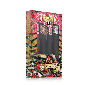 Cuba Jungle Zestaw Edp Tiger 35 ml + Edp Snake 35 ml + Edp Zebra 35 ml + Edp 35 ml Heartbreaker 35 m