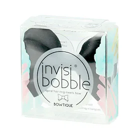 Invisibobble Bowtique Spiral Hair Ring Meets Bow (True Black) 1 szt
